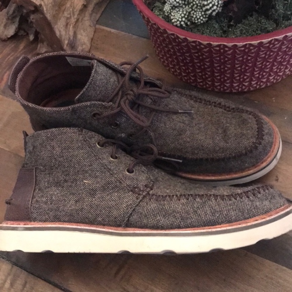 Toms Wool Tweed Chukka Boots